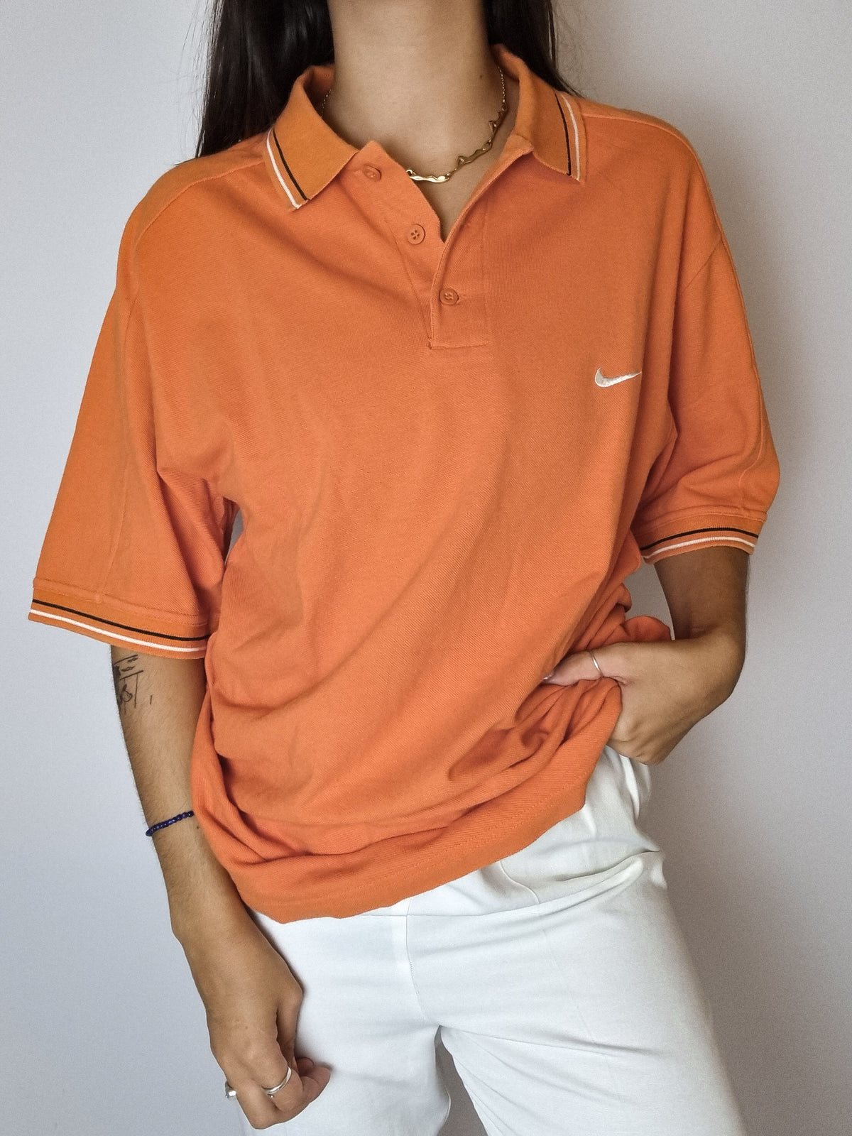 Polo Orange Nike M 