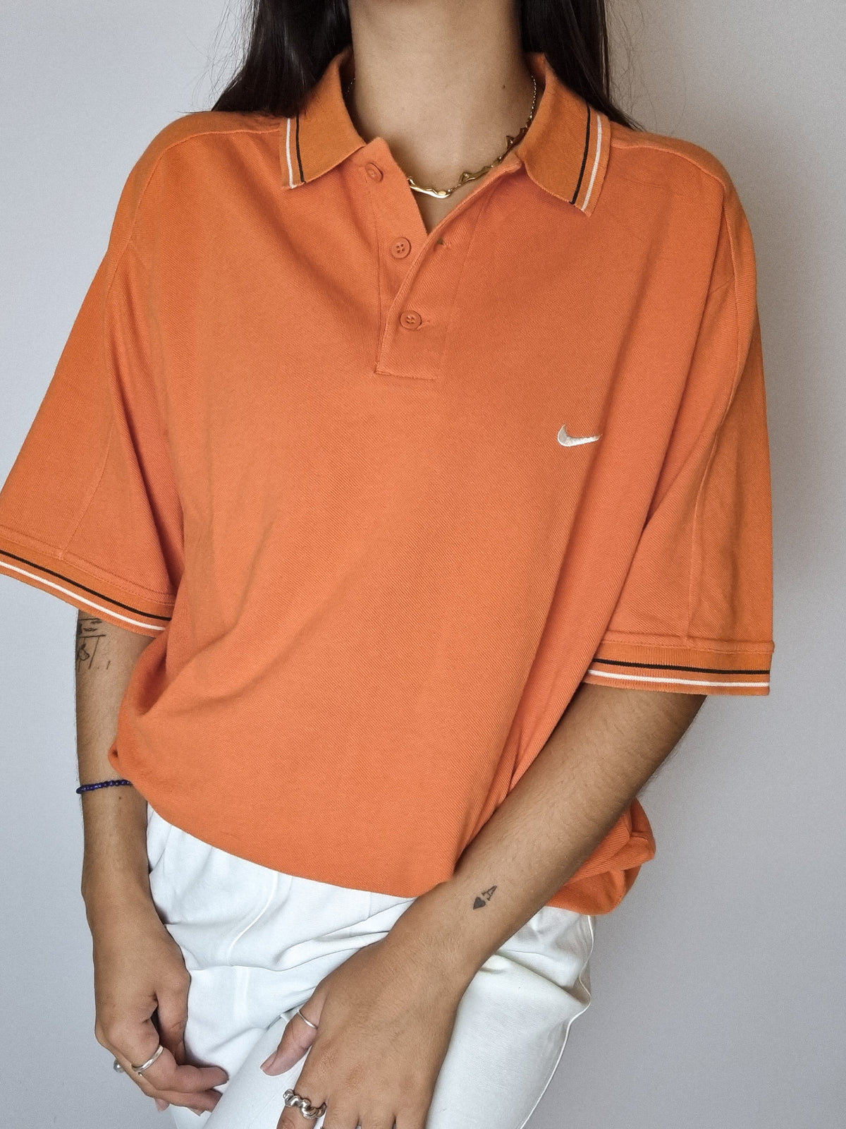 Polo Orange Nike M 