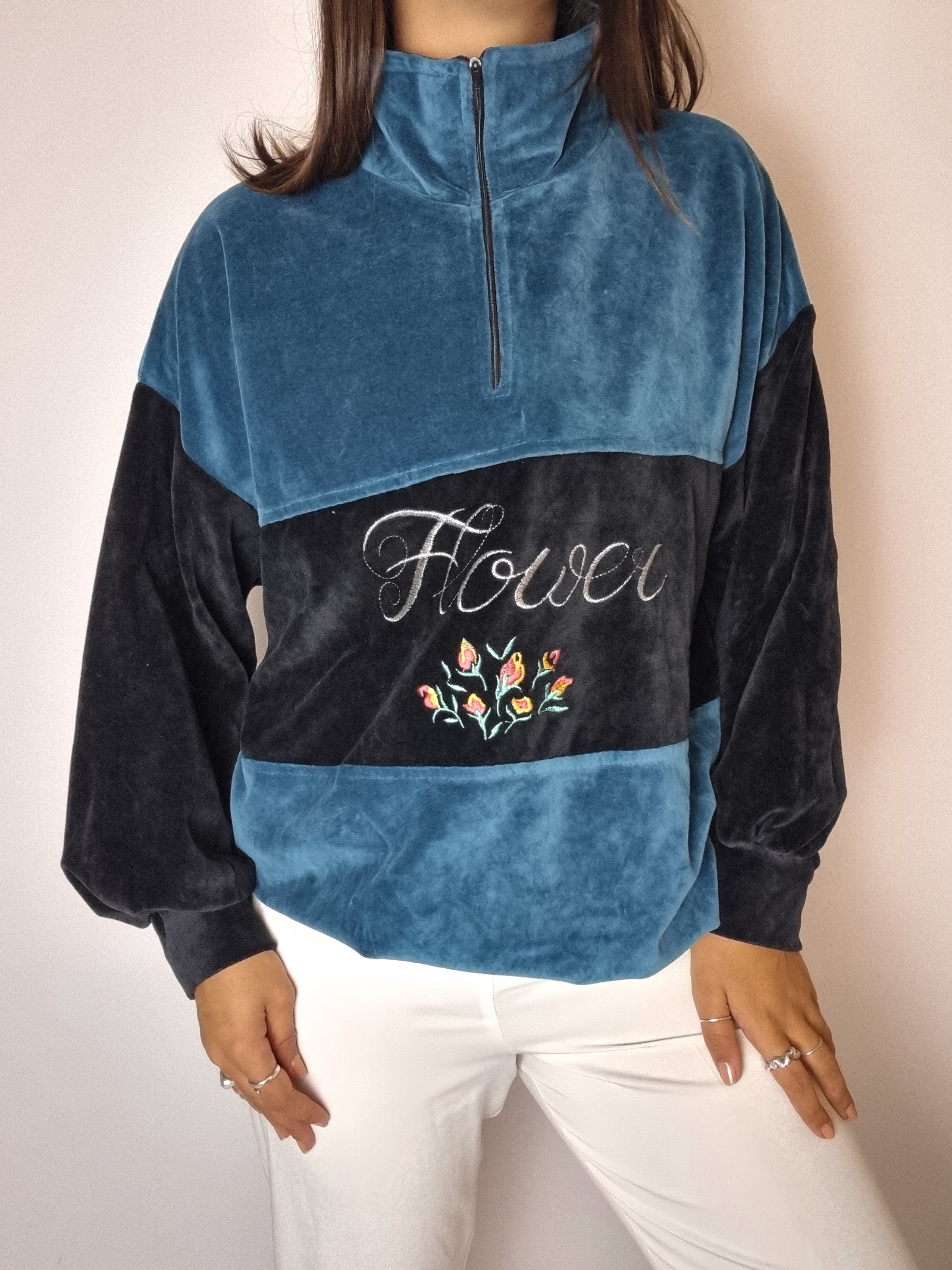 Vintage velvet fleece M 