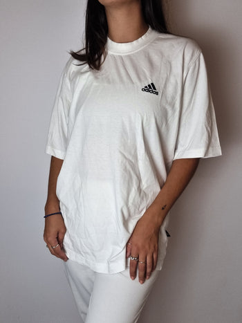 T-shirt blanc Adidas Vintage S/M