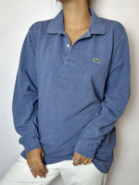 Lacoste blue long-sleeved polo shirt L 