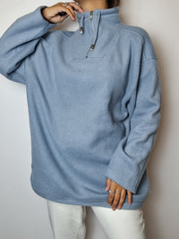 Vintage hellblaues Fleece M/L