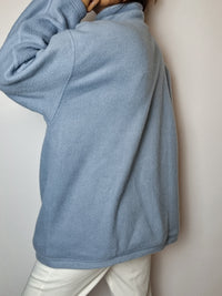 Vintage hellblaues Fleece M/L