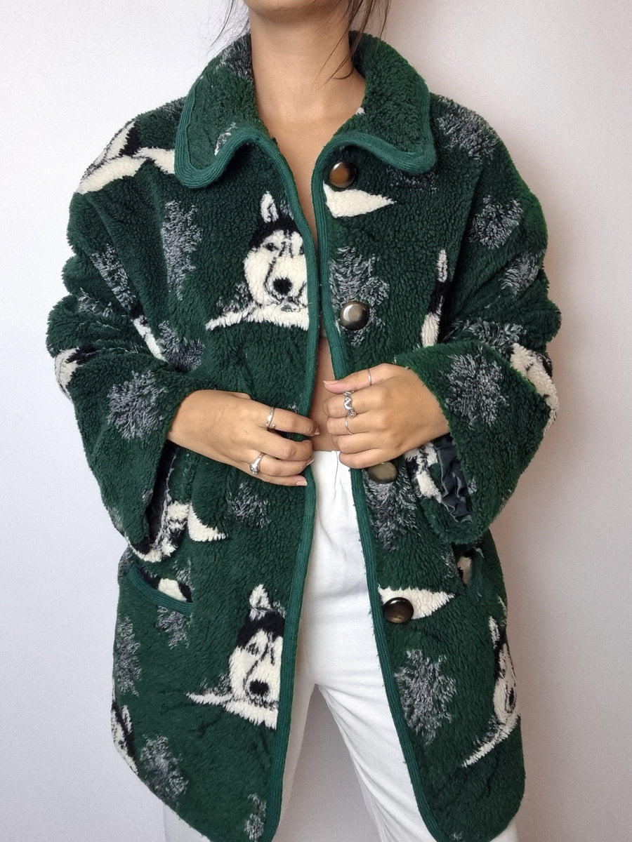 Twin-set Ricci Andrist Vert à Motifs Roses, Taille 40 - Occasion Très Bon état, Viscose