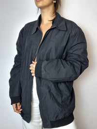 Lacoste black bomber jacket Vintage L 