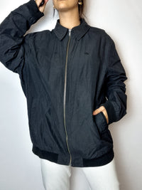 Lacoste black bomber jacket Vintage L 