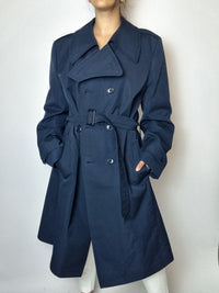 Vintage blauer Trenchcoat M/L 