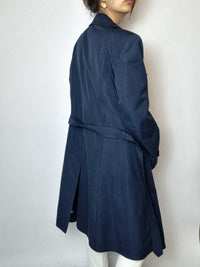 Vintage blauer Trenchcoat M/L 