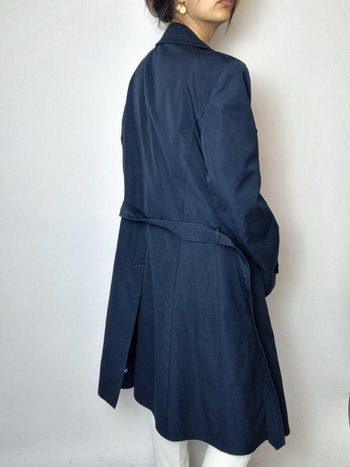 Trenchcoat bleu vintage M/L