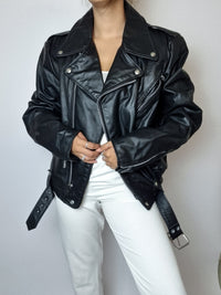 Perfecto aus Leder mit verstellbarem Vintage-Futter M/L 