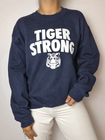 American vintage Tiger blue sweater M 