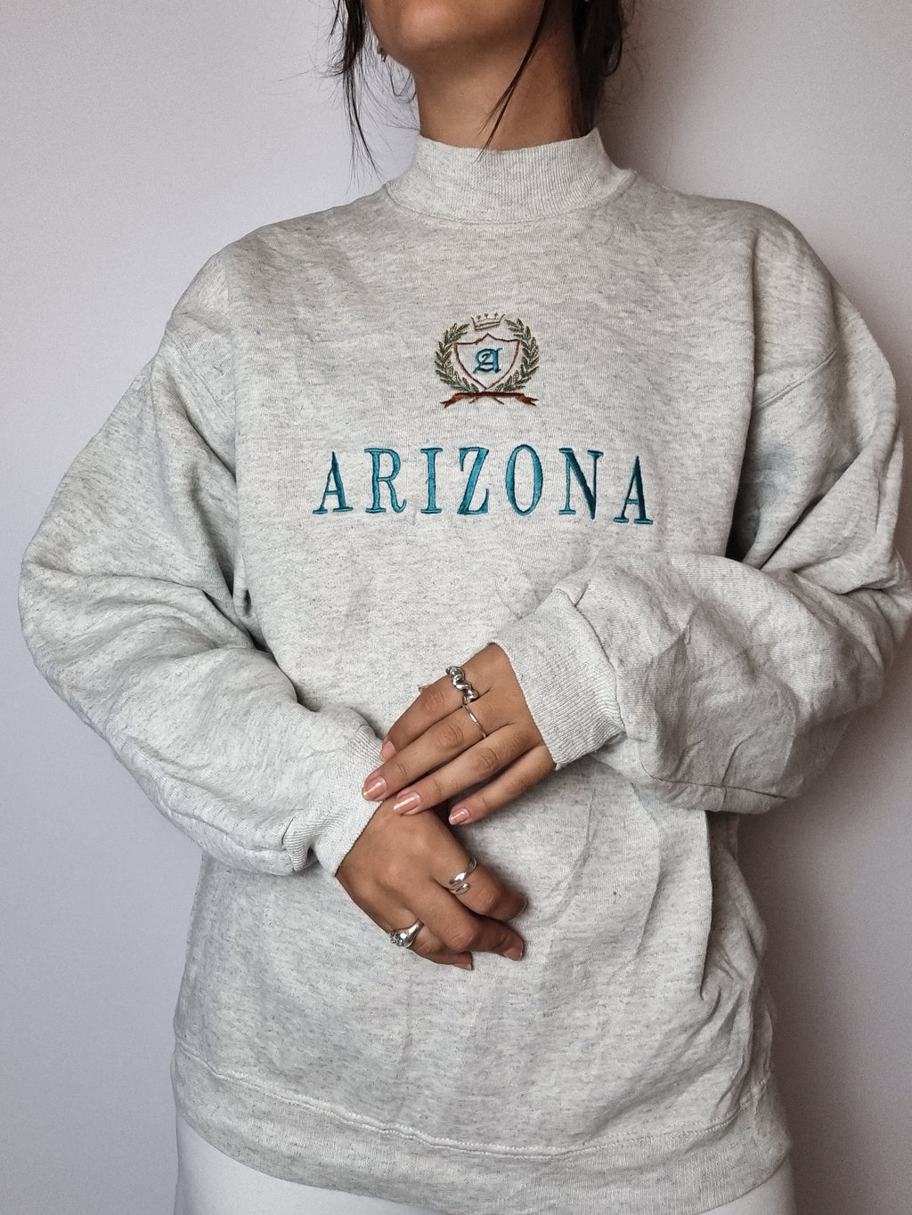 Vintage gray Arizona sweater L 