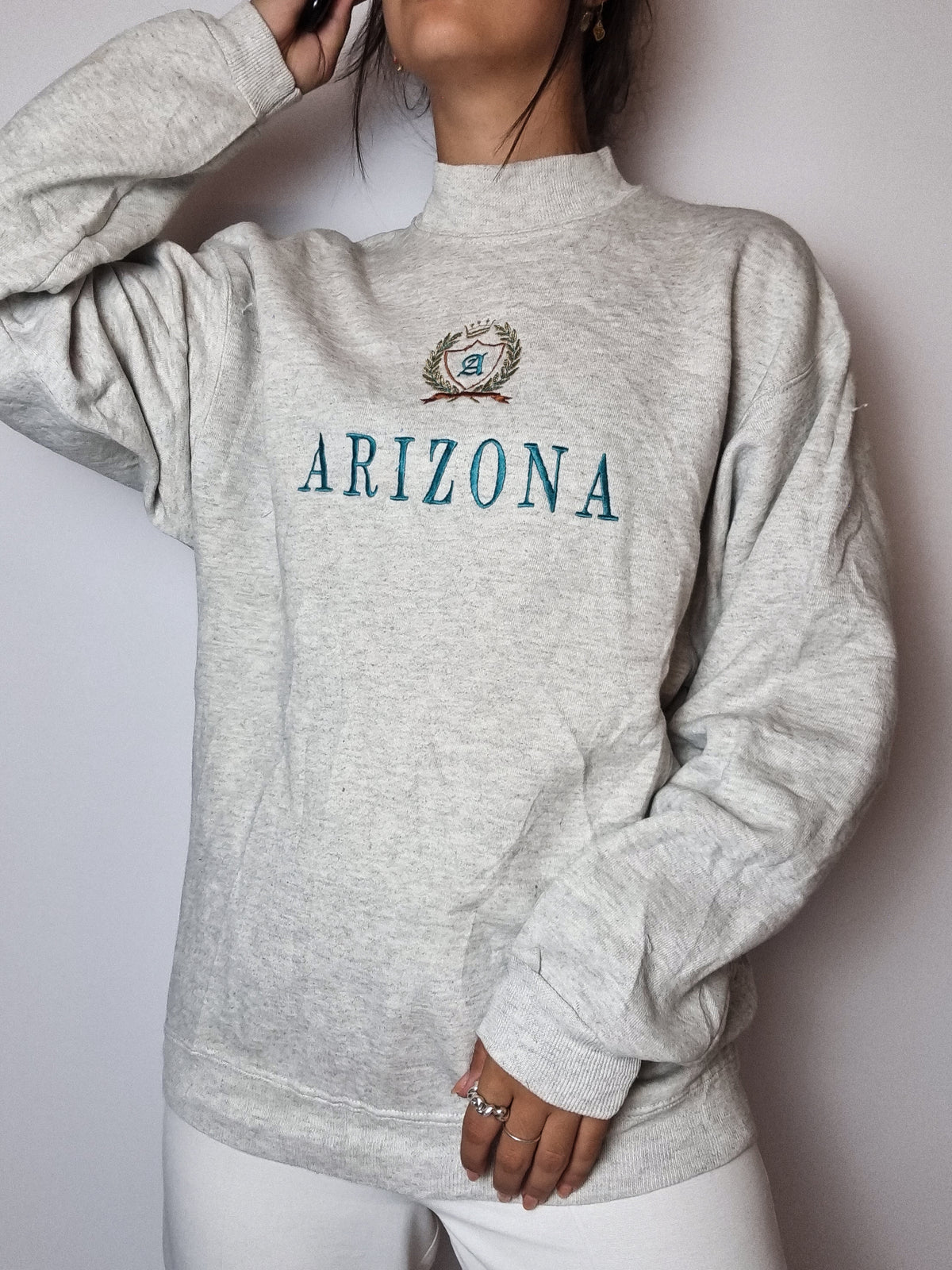 Vintage gray Arizona sweater L 