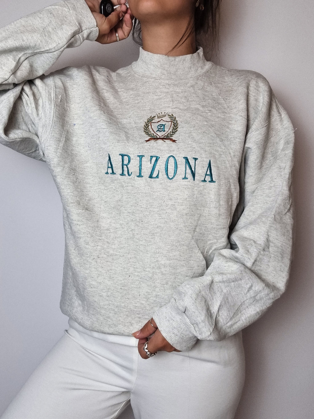 Vintage gray Arizona sweater L 