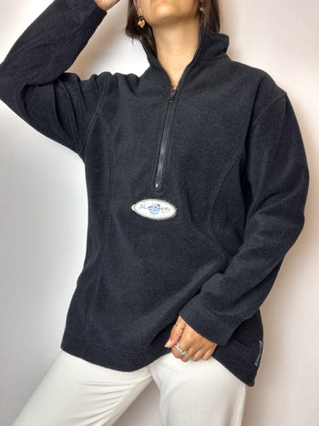 Vintage Blueberry black fleece M 