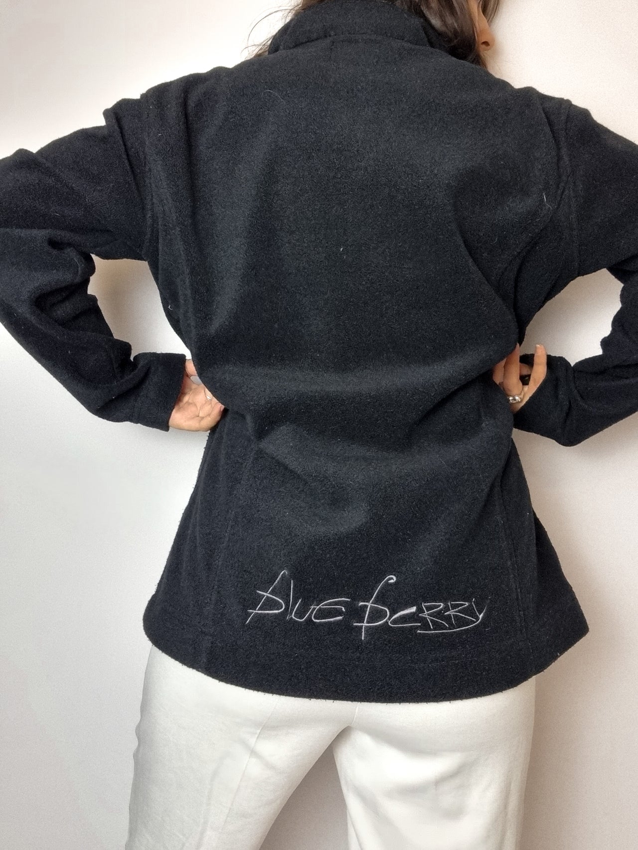 Vintage Blueberry black fleece M 