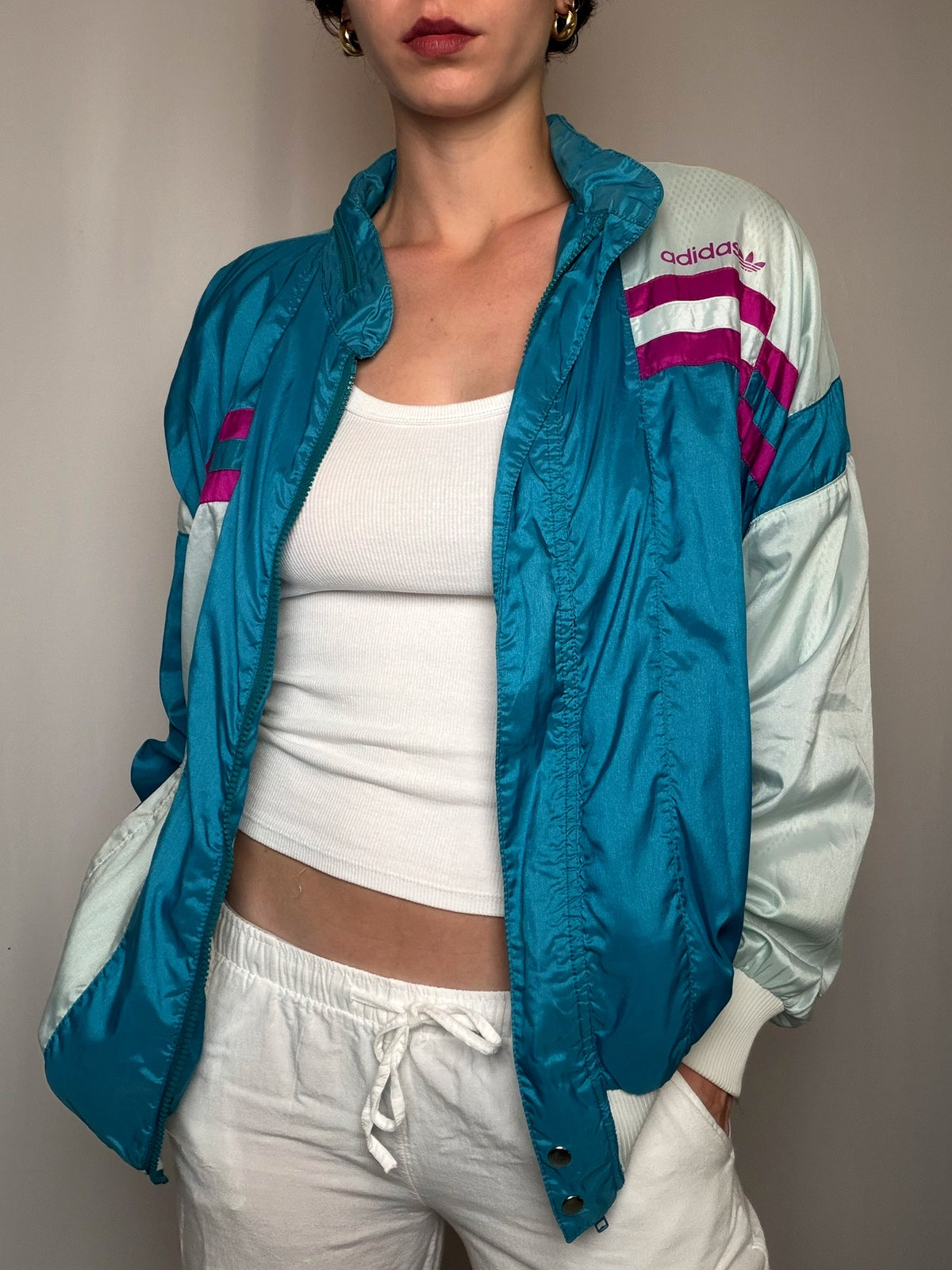 Jacket tricolore Adidas L vintage