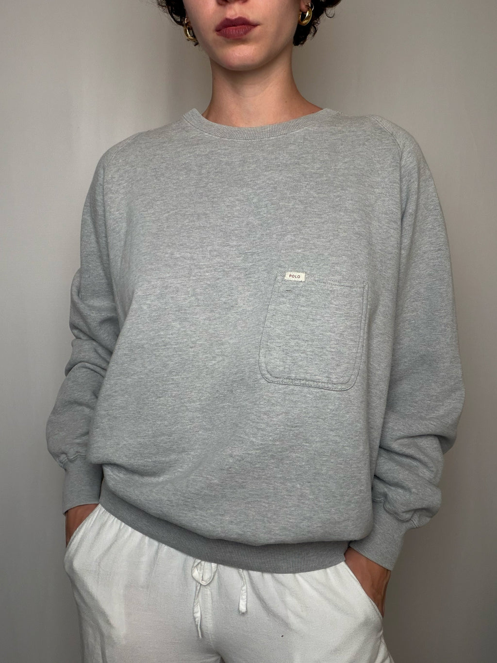 Sweat gris Ralph Lauren M vintage