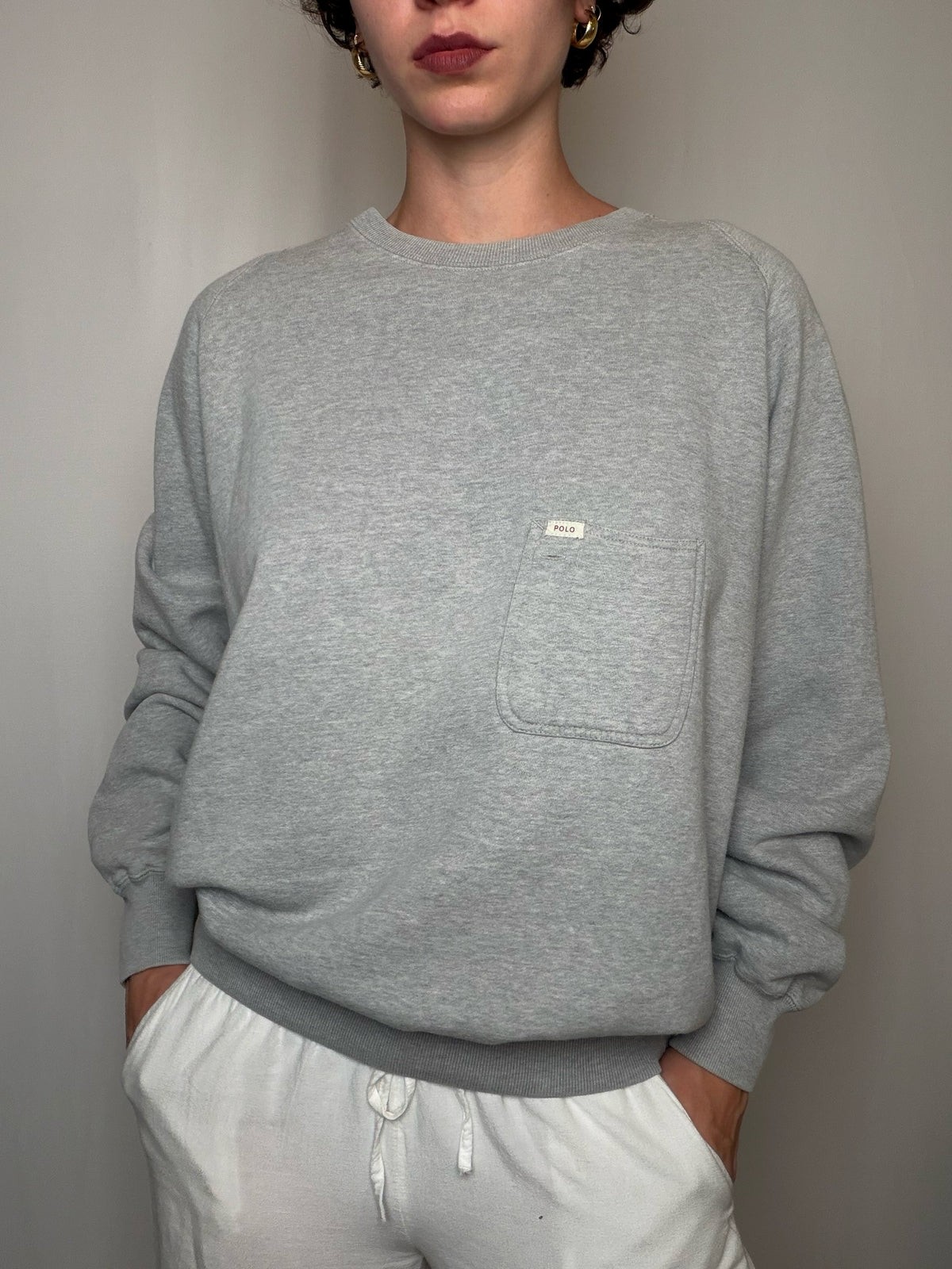 Sweat gris Ralph Lauren M vintage