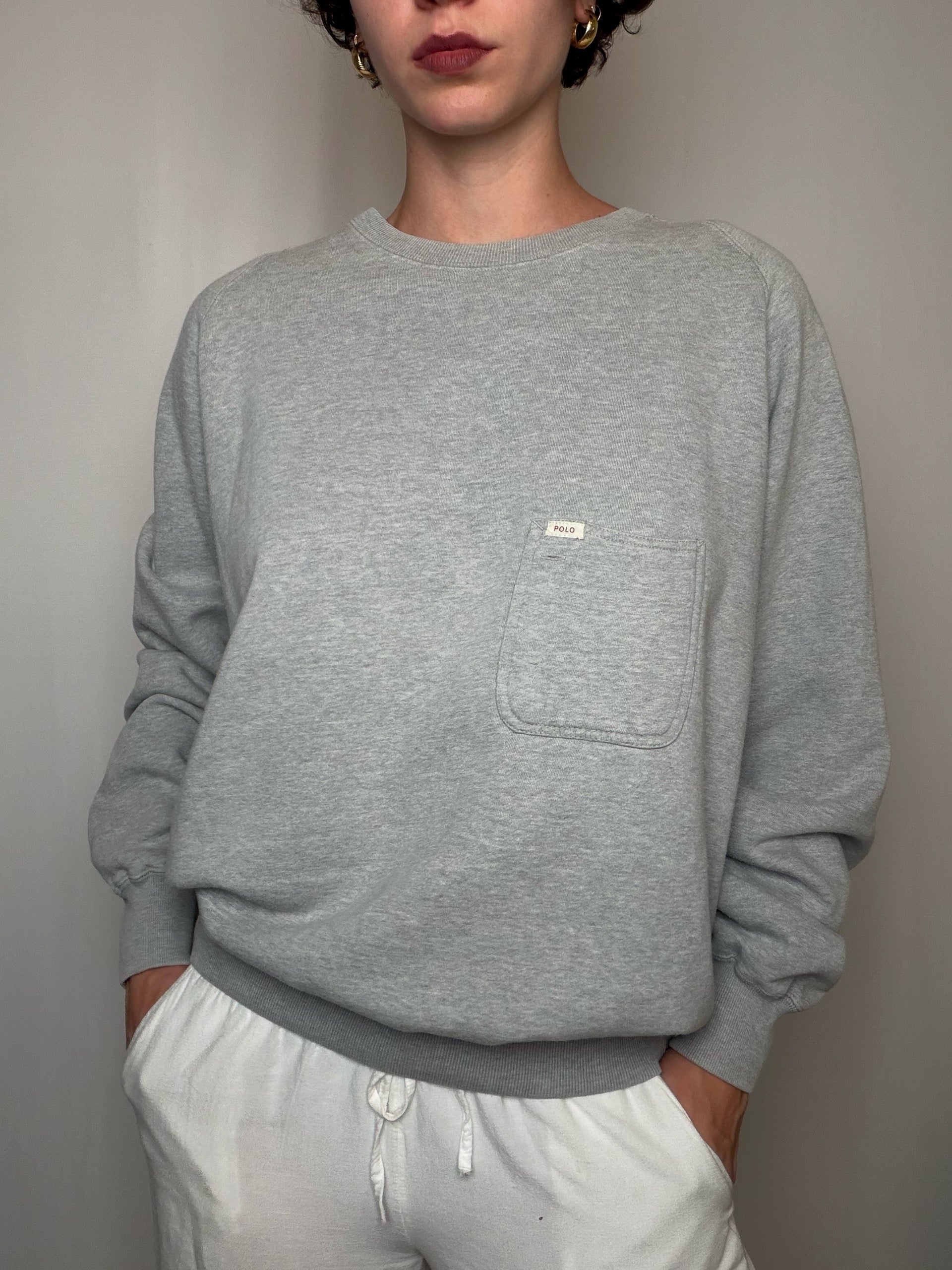 Sweat gris Ralph Lauren M vintage