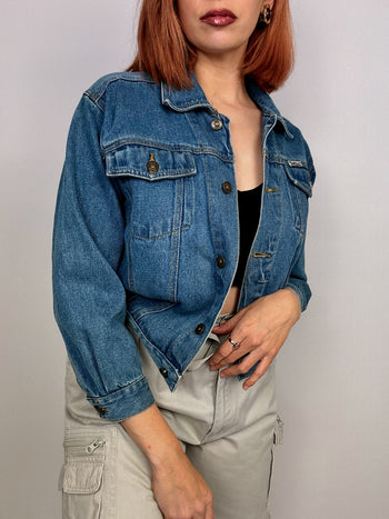 Vintage blaue Jeansjacke S