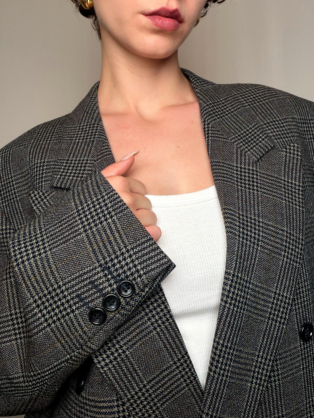 Blazer prince de galles XL vintage