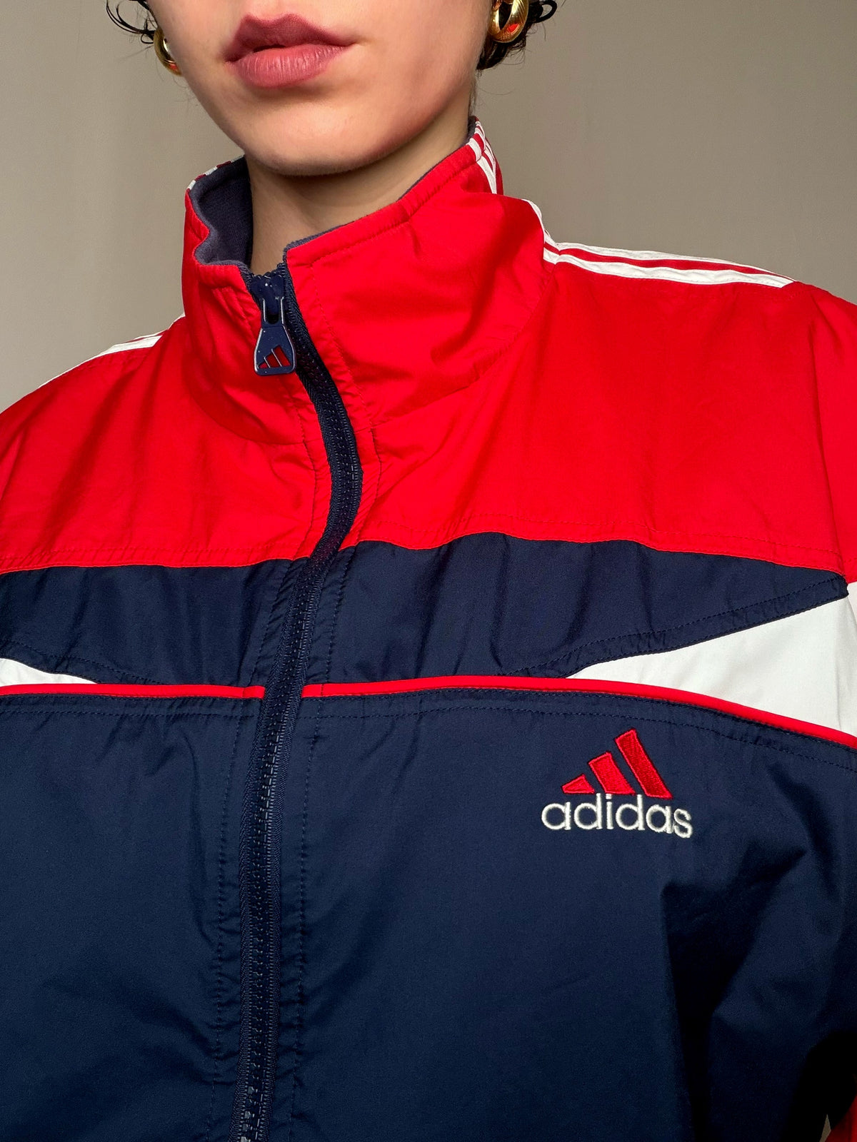 Jacket tricolore Adidas M vintage