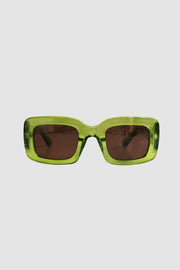 Grüne recycelte Vintage-Brille 