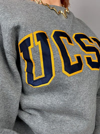 UCSD Vintage S Grey Sweater