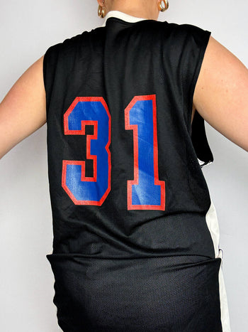 Schwarzes Nike-Basketballtrikot