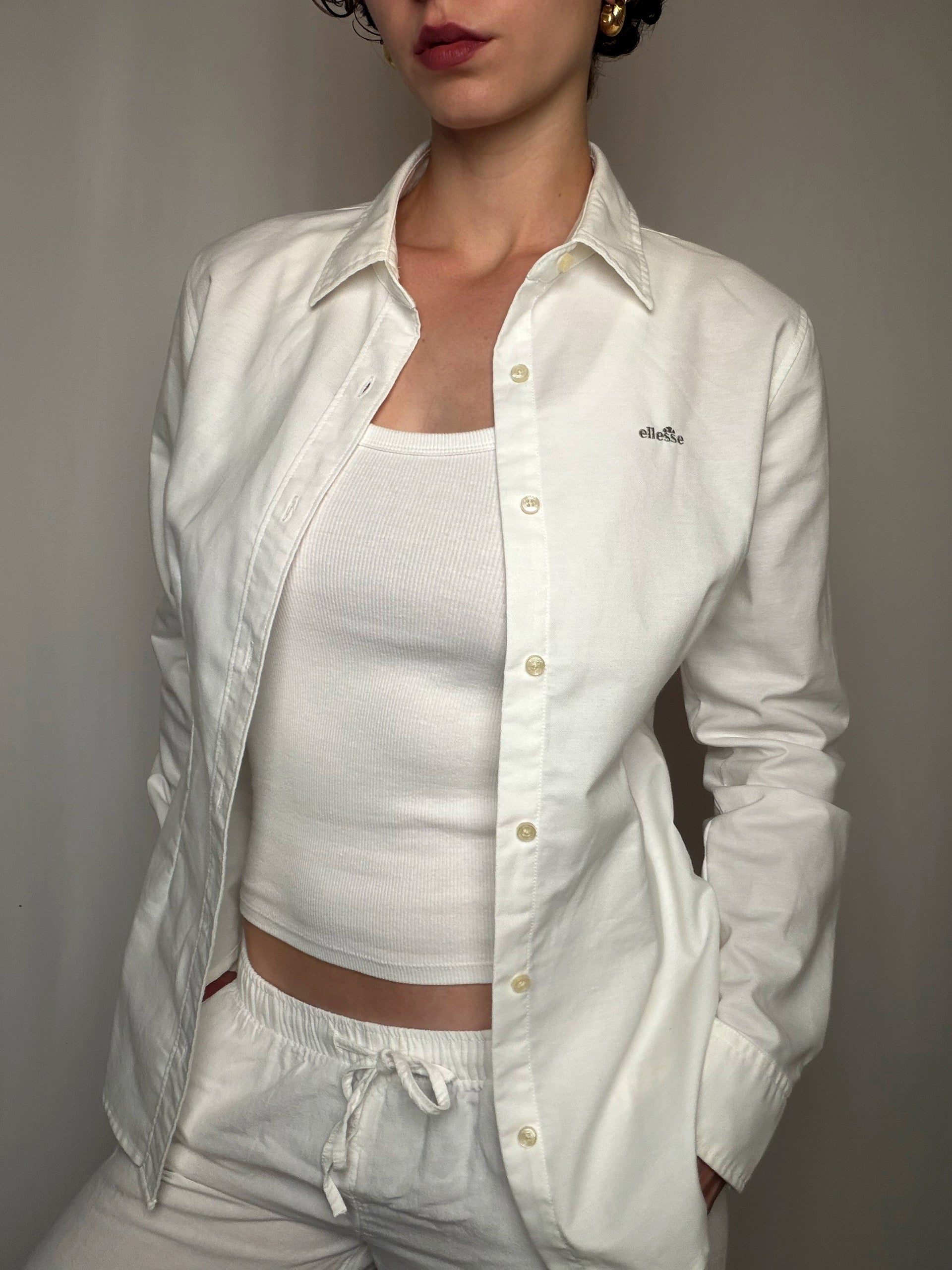 Chemise Blanc Ellesse S vintage