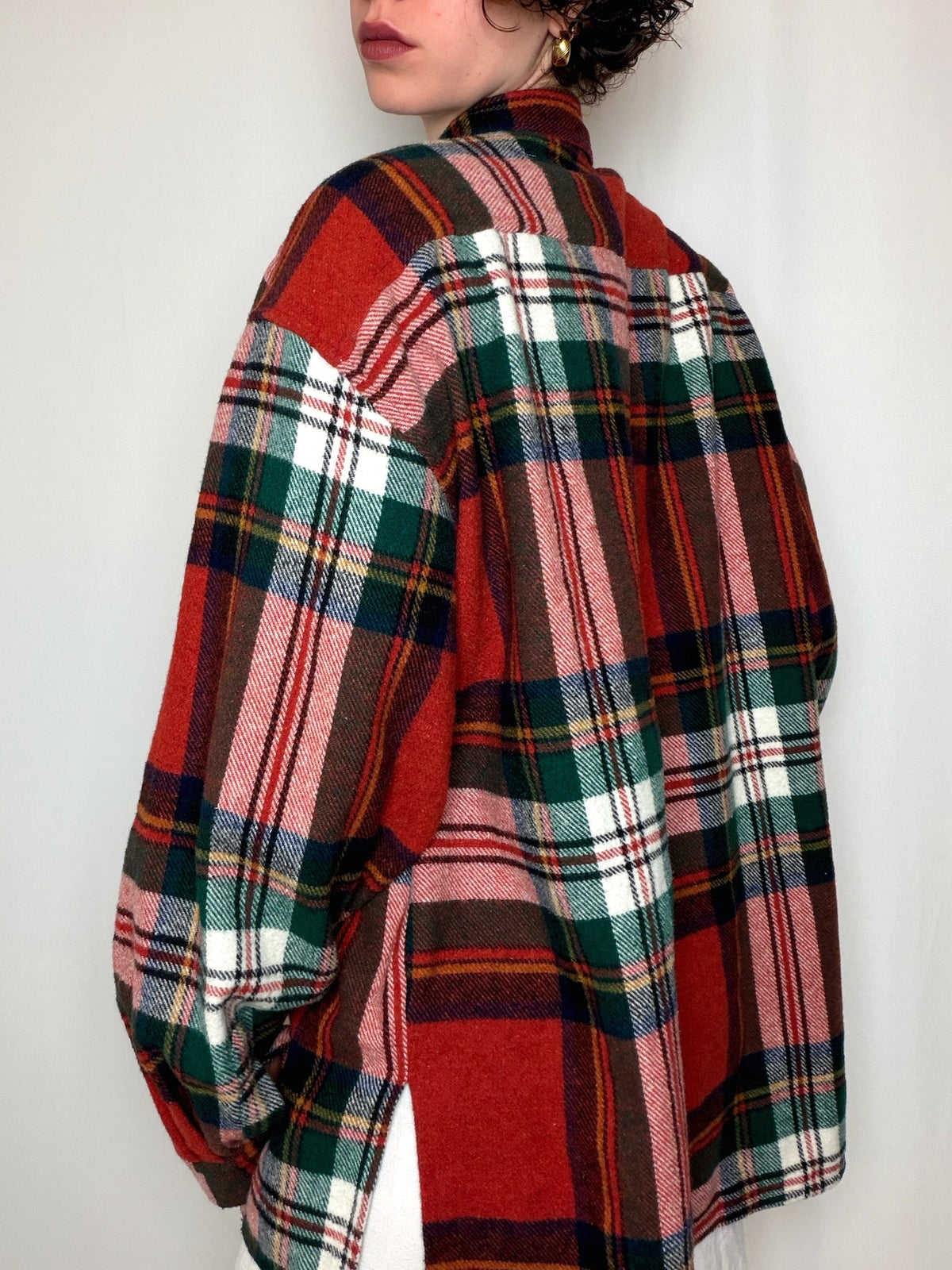 Chemise en flannelle à carreaux L vintage