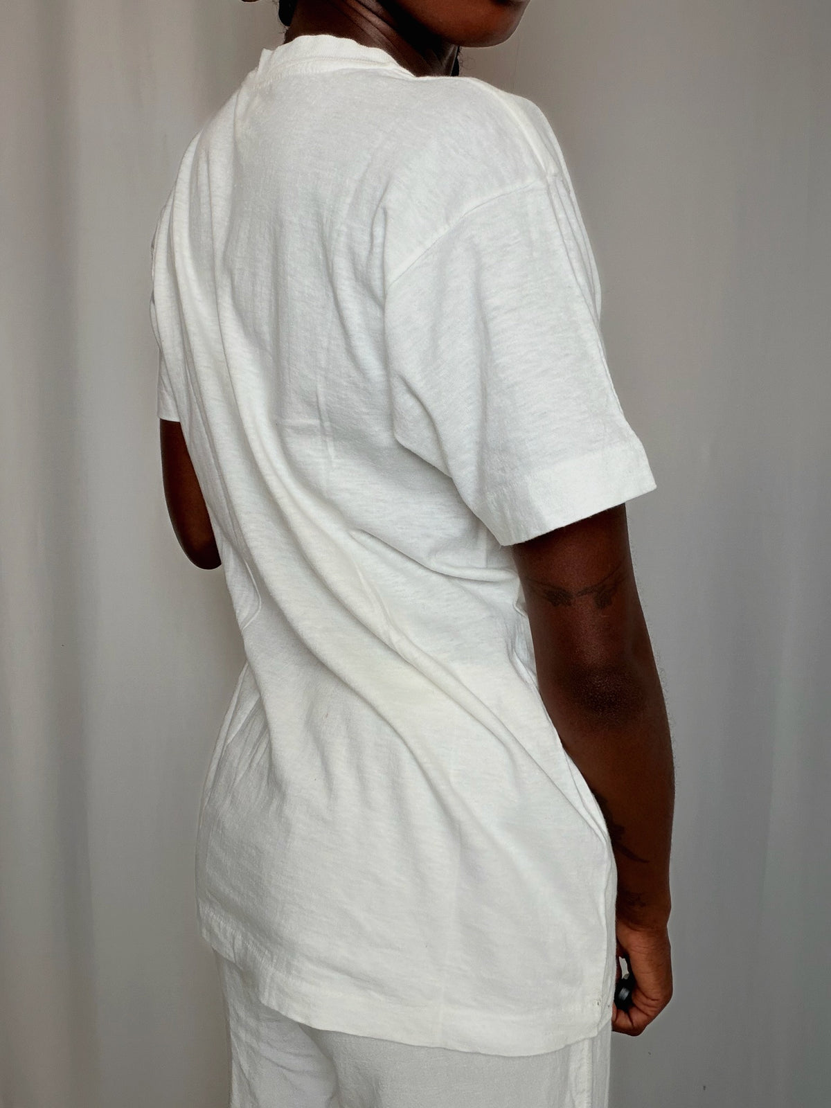 Tshirt imprimé blanc Cuba M/L vintage
