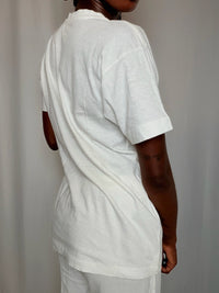 Tshirt imprimé blanc Cuba M/L vintage