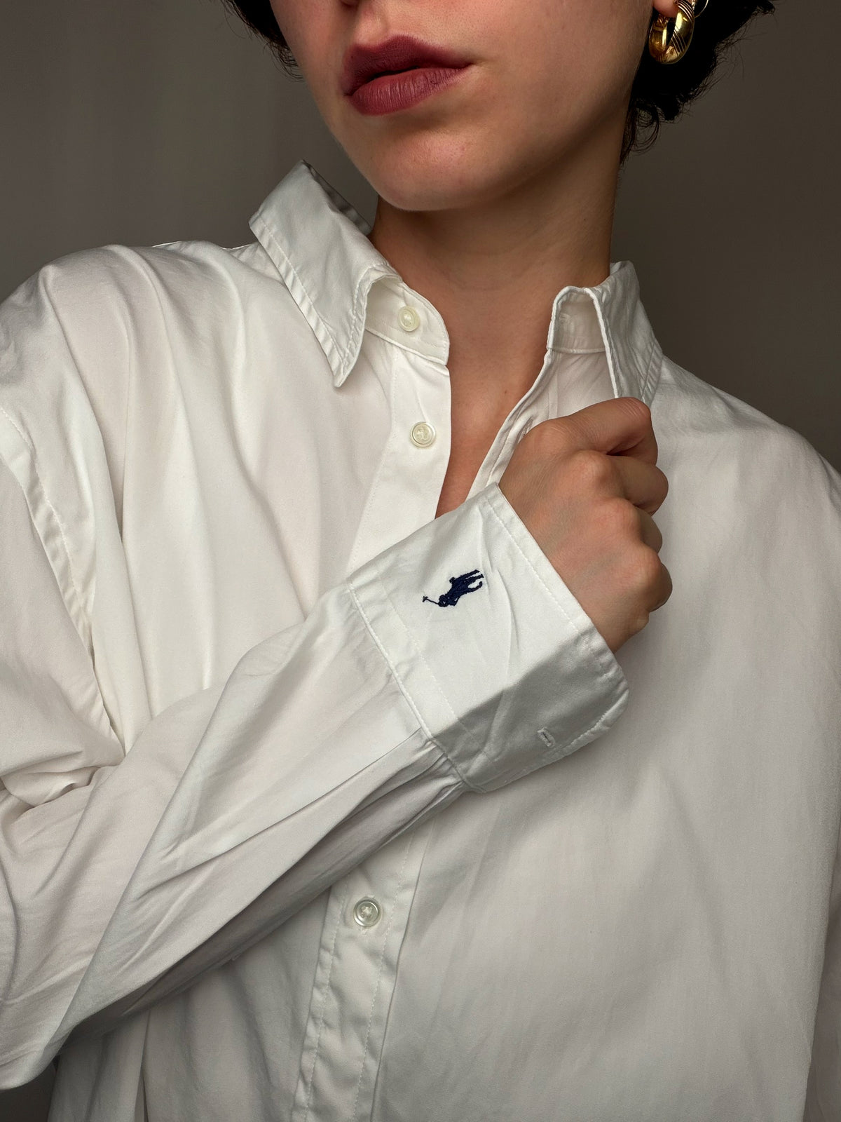 Chemise White Ralph Lauren L vintage