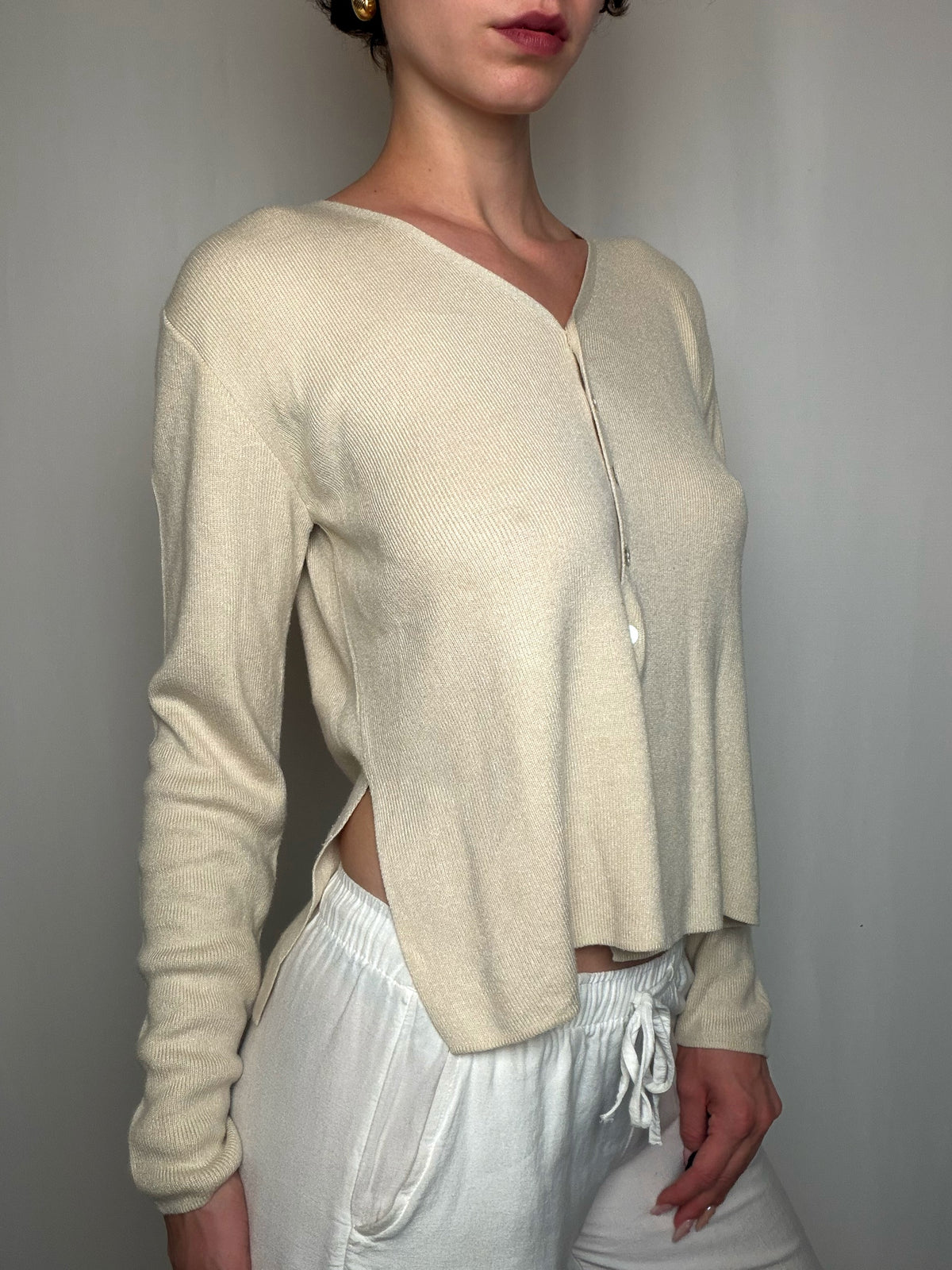 Cardigan Écru M vintage