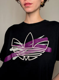 T-shirt Black Adidas L vintage