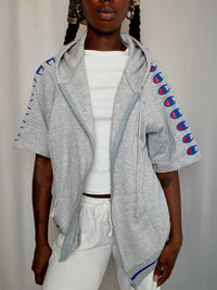 Jacket De Sport gris Champion L vintage