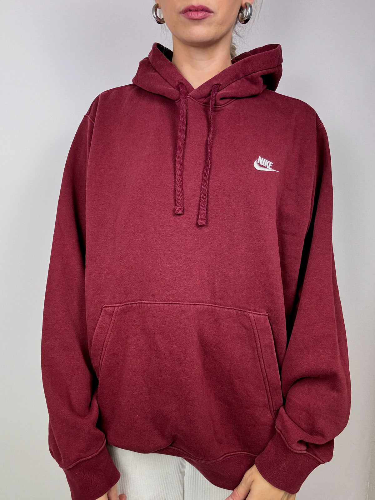 Nike burgundy hoodie