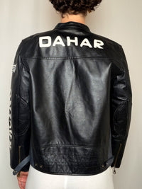 Veste en cuir racing Dahar S/M vintage