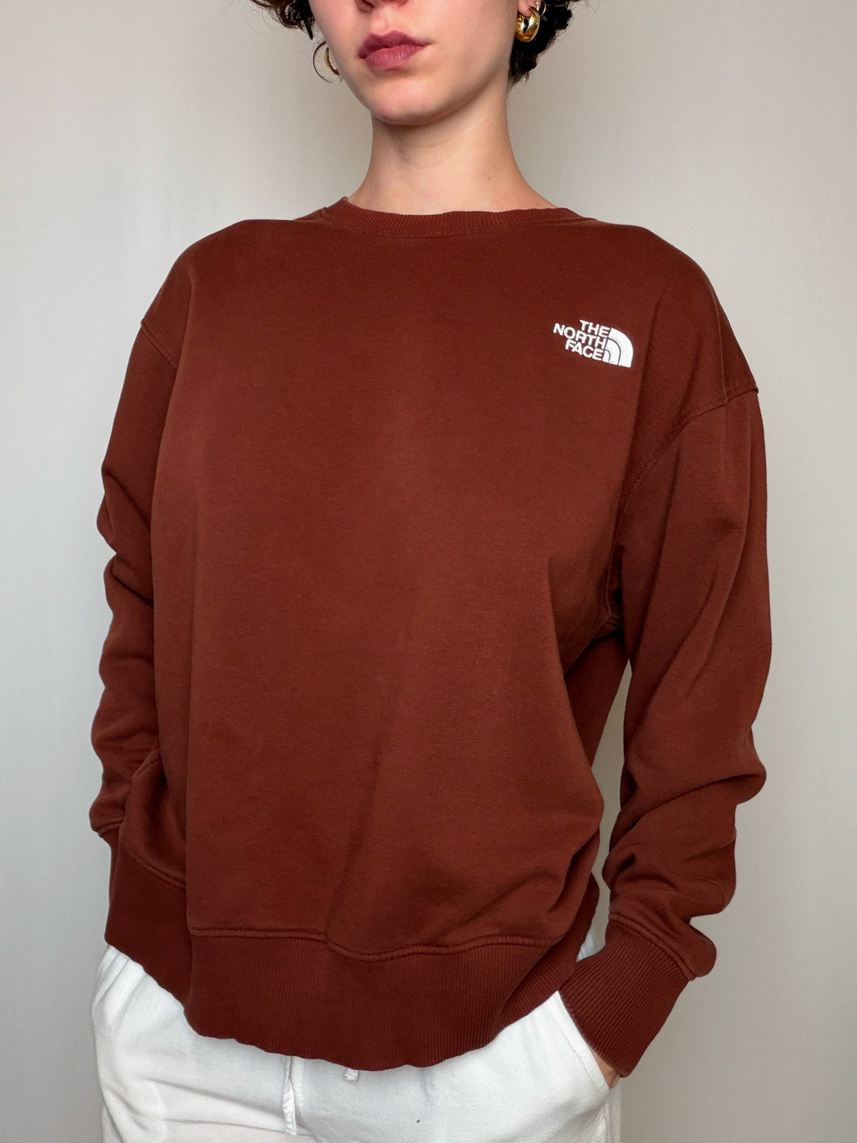 Sweat brun The North Face XL vintage