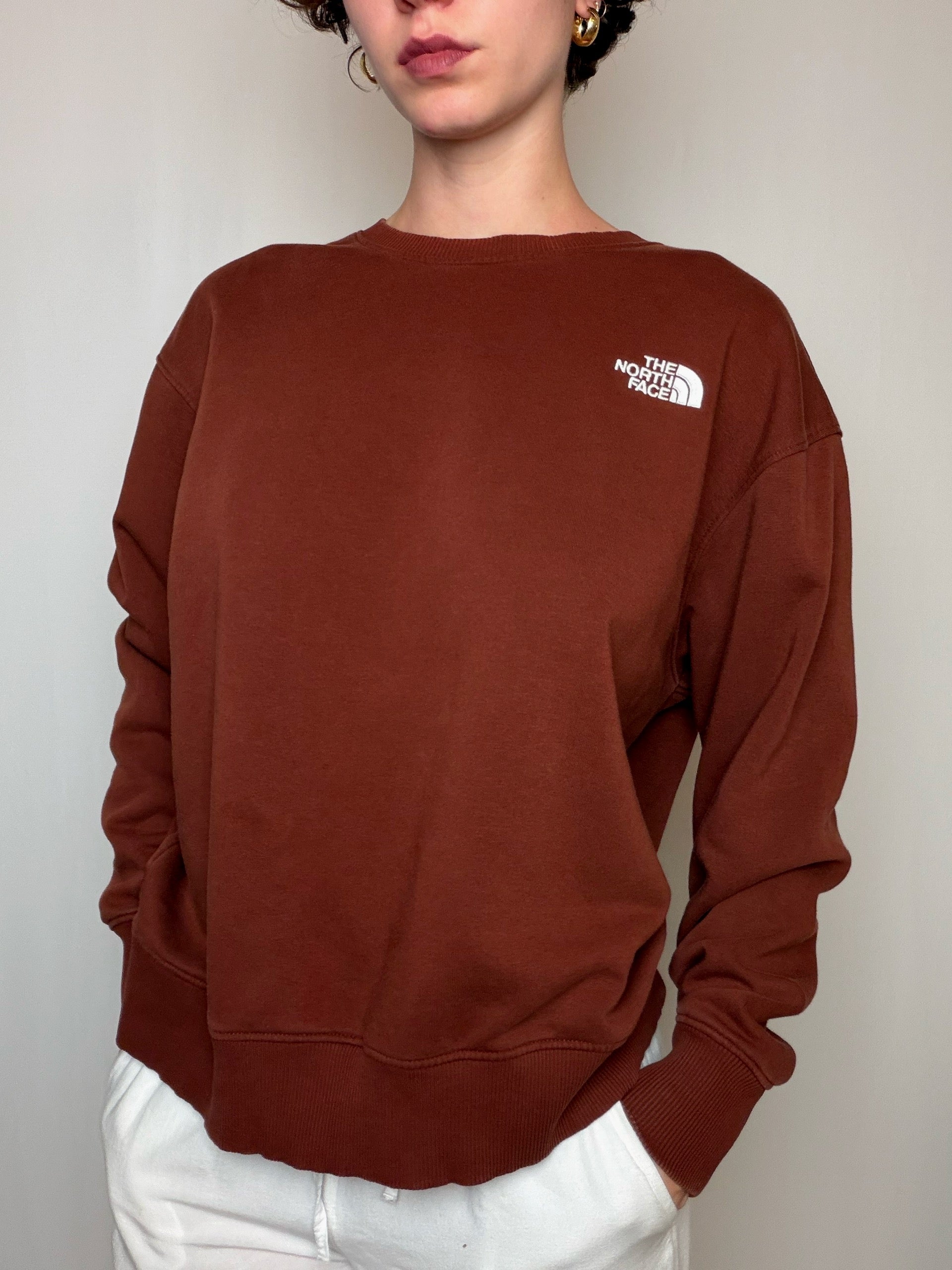 Sweat brun The North Face XL vintage