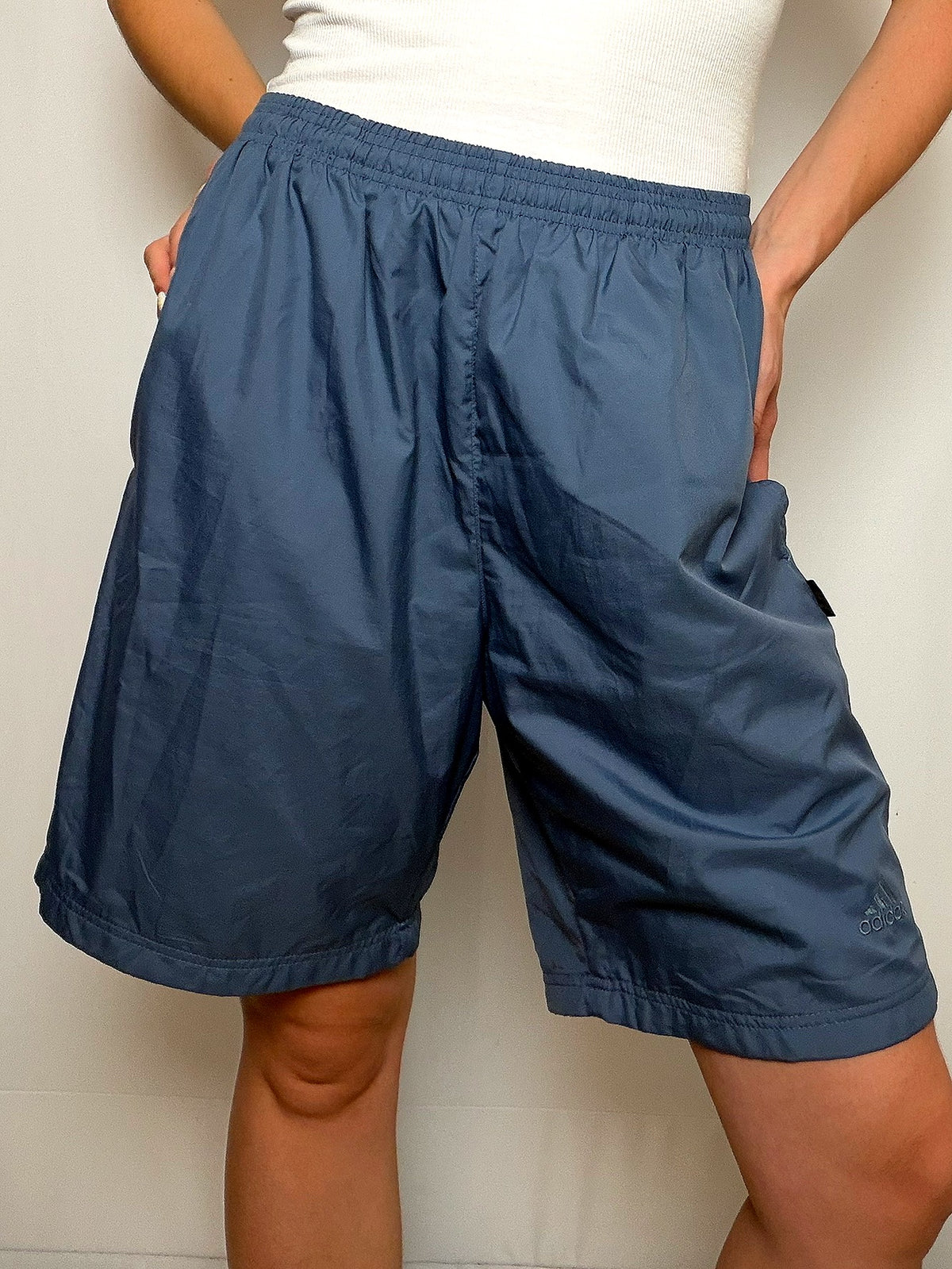 Short de sport Bleu Nuit Adidas L vintage