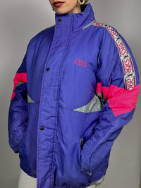 Asics purple, gray and pink jacket