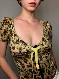 Top fitté Gold S vintage