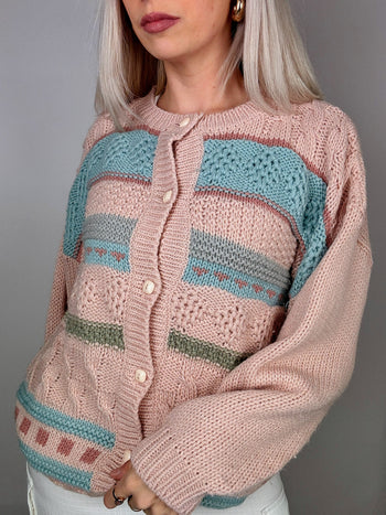 Vintage pink cardigan