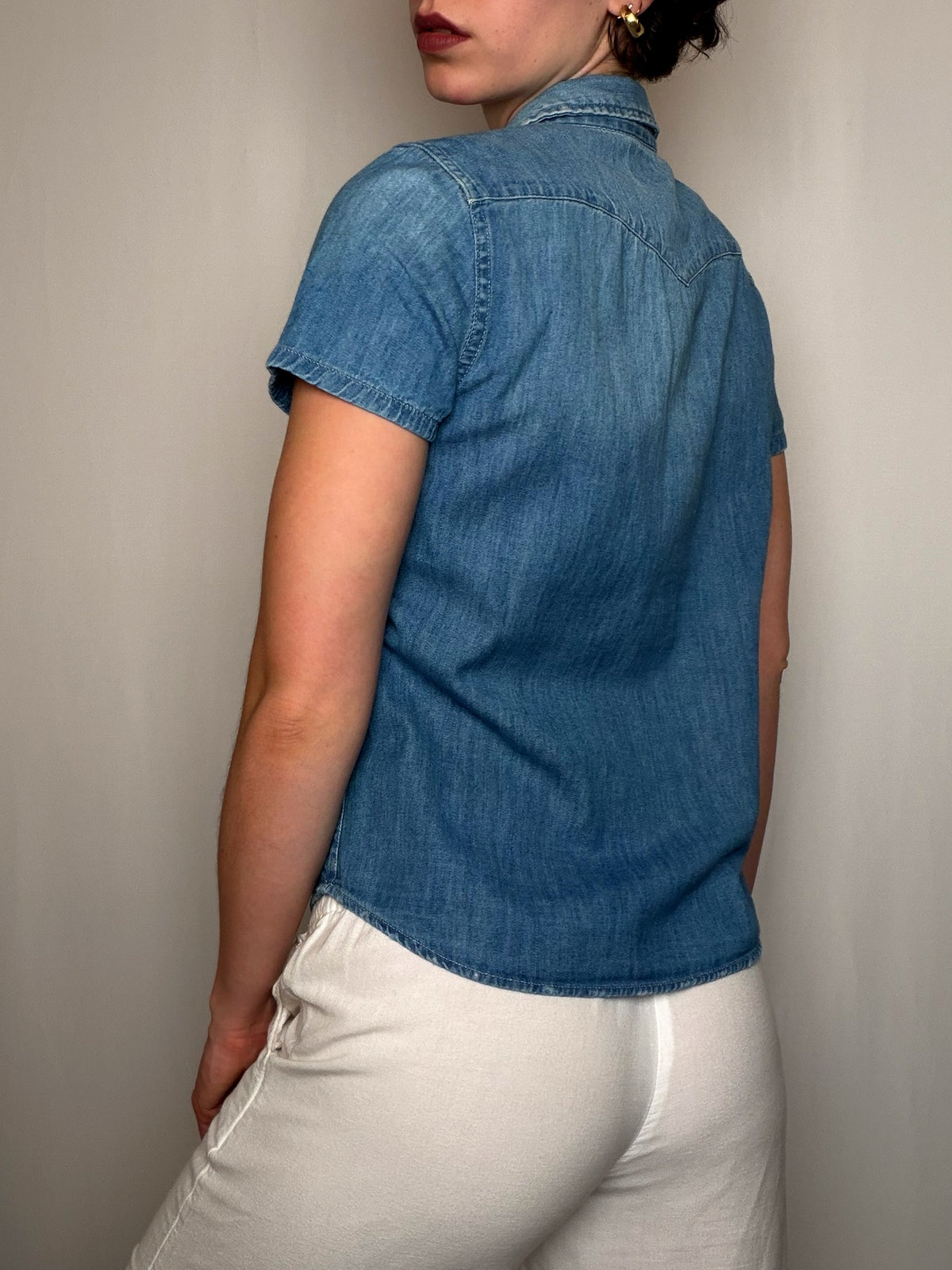 Chemise manche courte bleu Levi's S vintage