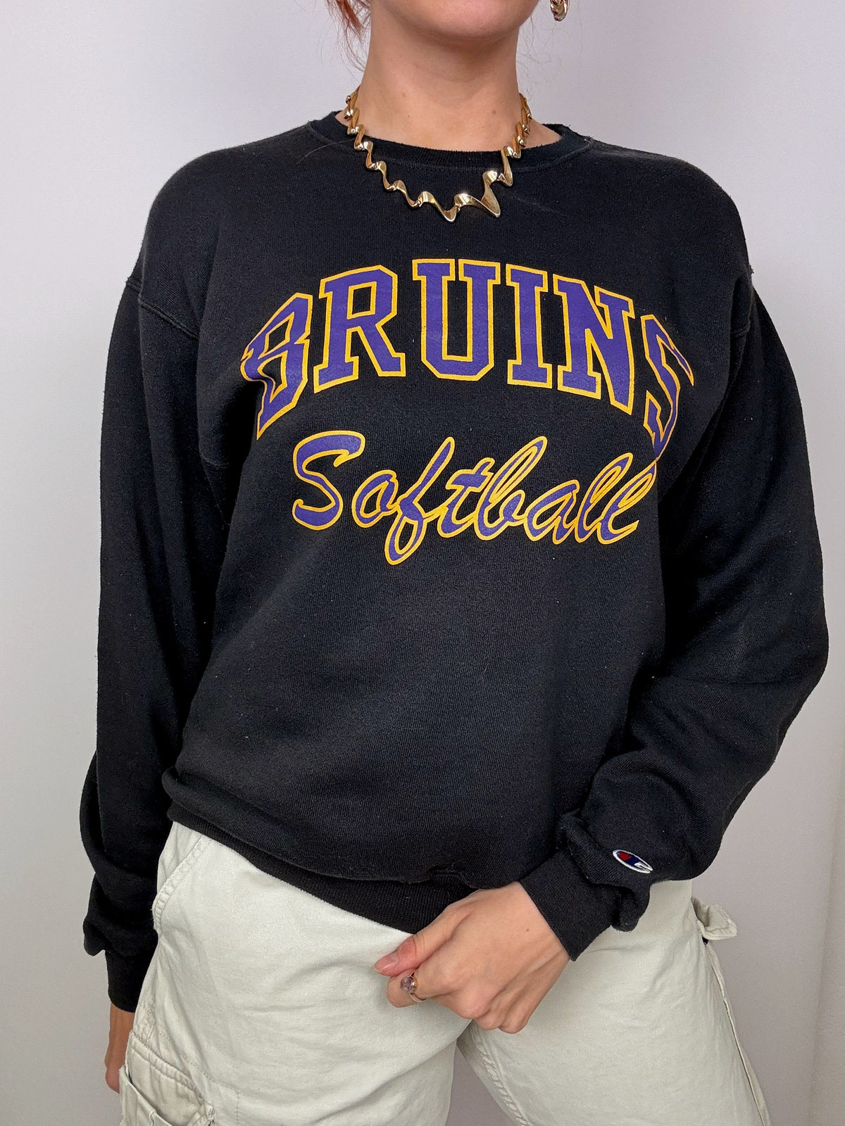 Champion Vintage S Black Sweater
