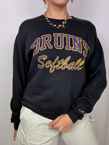 Pull noir champion Vintage S