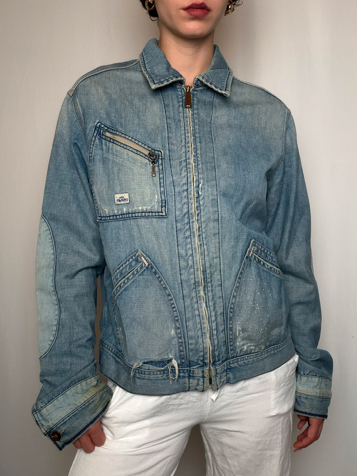 Jacket en denim bleu Lee M vintage
